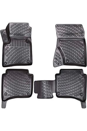 Porsche Cayenne 2011-2017 3D Siyah Kokusuz Havuzulu Paspas Takımı