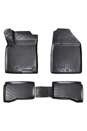 Kia K5 2020 Sonrası 3D Siyah Kokusuz Havuzulu Paspas Takımı