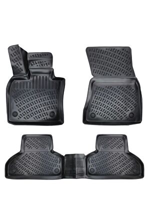 Bmw X6 2015-2019 3D Siyah Kokusuz Havuzulu Paspas Takımı