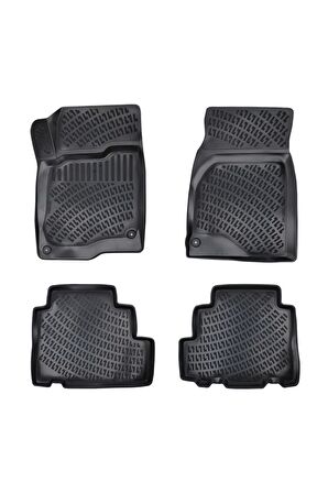 Chevrolet Captiva 2006-2018 3D Siyah Kokusuz Havuzulu Paspas Takımı