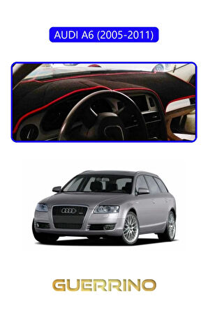 AUDI A6 (2005-2011) TORPİDO KORUMA HALISI MAVİ KENAR