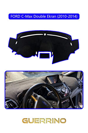 FORD C-Max double ekran (2010-2014)TORPİDO KORUMA HALISI MAVİ KENAR