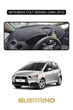 MITSUBISHI COLT EKRANLI 2004-2013TORPİDO KORUMA HALISI SİYAH KENAR