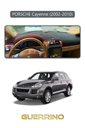 PORSCHE Cayenne (2002-2010) - (955 / 957; )TORPİDO KORUMA HALISI GRİ KENAR