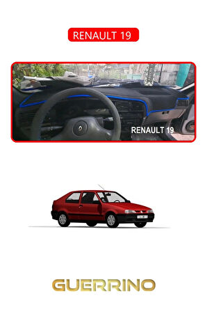 RENAULT 19 TORPİDO KORUMA HALISI KIRMIZI KENAR