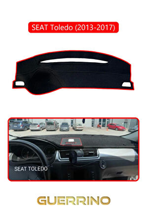 SEAT Toledo (2013-2017)TORPİDO KORUMA HALISI KIRMIZI KENAR
