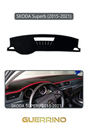 SKODA Superb (2015-2021)TORPİDO KORUMA HALISI GRİ KENAR