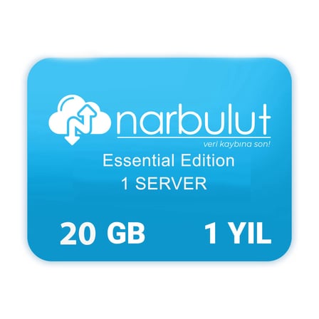 NARBULUT Backup Now 20 GB Essential Edition-1 SERVER 1YIL