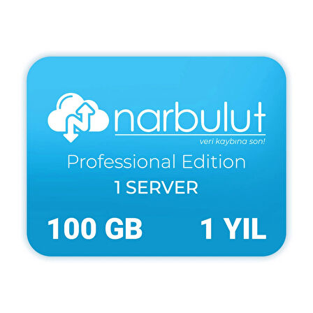 NARBULUT Backup Now 100G Professional Edition, 1 Kullanıcı, 1 Yıl