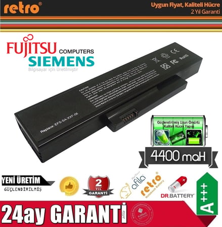 Fujitsu Esprimo Mobile V5515, V5535, V5555 Notebook Bataryası, Laptop Pili / RFL-048