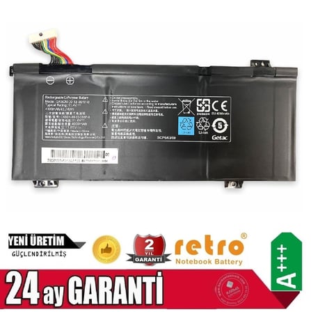 Monster Abra A7 V11, Tulpar T5 V17 GK5CN Notebook Bataryası, Laptop Pili - 3Cell - 3400mAH / RTF-002