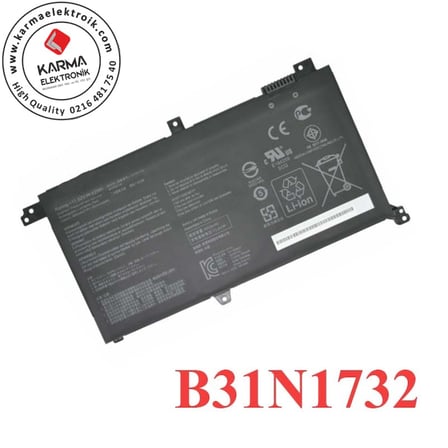 Asus Vivobook X571G X571LH X571GT S430FA K430FA X571GD, F571GT Notebook Bataryası, Laptop Pili B31N1732 / RASL-169