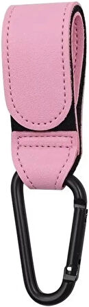 Microcase Portatif İşlevsel Yük Eşya Poşet Taşıma Kancası Bebek Arabası Kancası 1 Adet - PEMBE AL4998