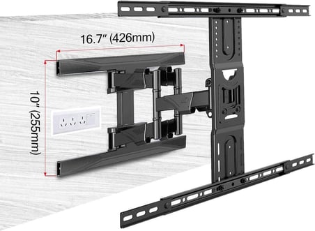 45-80 İnç Hareketli ve Döner TV Duvar Askı Aparatı – 45 kg,
