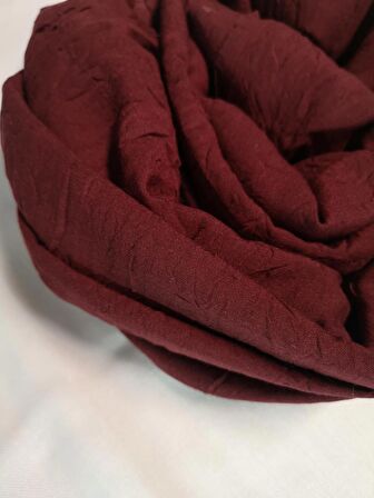 NEOWEAR Bambu Kraşlı Özel Dokulu Şal Bordo