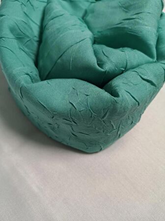 NEOWEAR Bambu Kraşlı Özel Dokulu Şal Su Yeşili