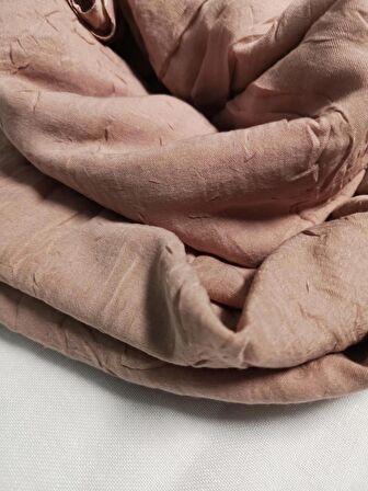 NEOWEAR Bambu Kraşlı Özel Dokulu Şal Toz Pembe