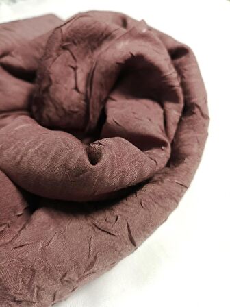 NEOWEAR Bambu Kraşlı Özel Dokulu Şal Gül Kurusu