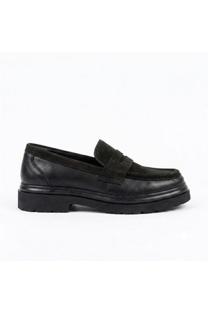 HAKİKİ DERİ & NUBUK YENİ SEZON ERKEK LOAFER AYAKKABI - COMFORT POLİ TABAN MRTNBKKAHSYH