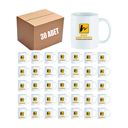 TOPLU BASKILI KUPA BARDAK 30 ADET