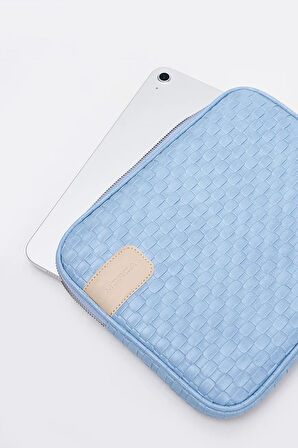 İpad Air Pro & Matepad & Galaxy & Tablet Kılıfı 11" Inç Hasır Mavi