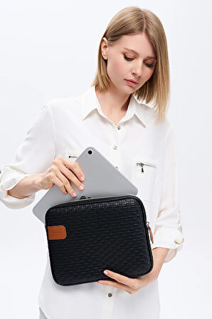 İpad Air Pro & Matepad & Galaxy & Tablet Kılıfı 11" Inç Hasır Mavi