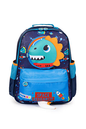 Sevimli Dinozor Temalı İlkokul Sırt Çantası – Renkli, Hafif ve Kullanışlı