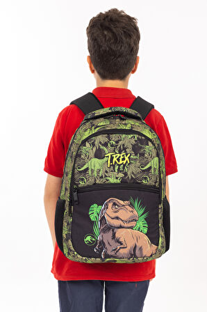 Necati Çanta Lisanslı T-Rex Desenli İlkokul Sırt Çantası