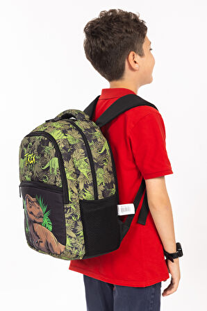 Necati Çanta Lisanslı T-Rex Desenli İlkokul Sırt Çantası