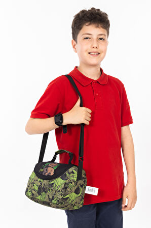 Necati Çanta Lisanslı T-Rex Desenli İlkokul Beslenme Çantası