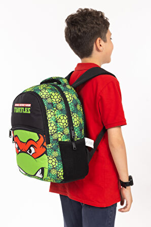 Necati Çanta Lisanslı Ninja Kaplumbağalar İlkokul Çantası - Erkek Çocuk Okul Çantası