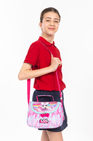 Necati Çanta LOL Sürpriz Lisanslı Kız Çocuk Omuz ve Beslenme Çantası