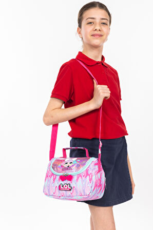 Necati Çanta LOL Sürpriz Lisanslı Kız Çocuk Omuz ve Beslenme Çantası