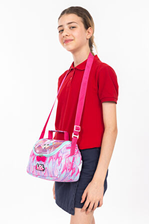 Necati Çanta LOL Sürpriz Lisanslı Kız Çocuk Omuz ve Beslenme Çantası