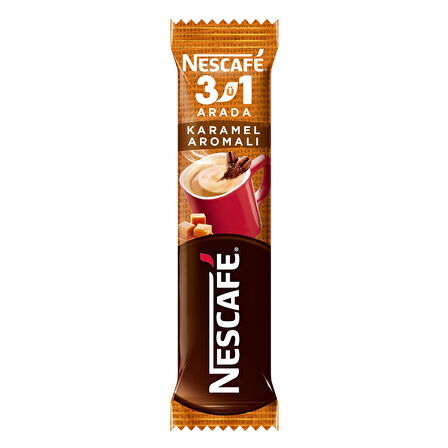 Nescafe 3Ü1 Arada Karamel Aromalı Kahve 17,6 Gr X 10 Adet