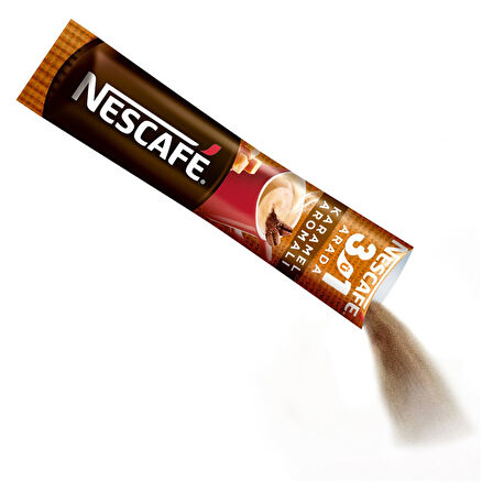 Nescafe 3Ü1 Arada Karamel Aromalı Kahve 17,6 Gr X 10 Adet