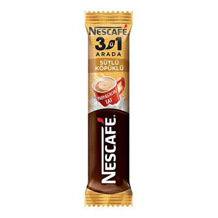 Nescafe 3Ü1 Arada Sütlü Köpüklü Kahve 17,4 Gr X 56 Adet