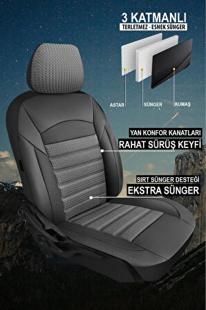 VW POLO 2000-2002Uyumlu Oto Koltuk Kılıfı Advance Serisi 