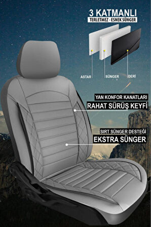 HYUNDAI ELANTRA 2001-2006Uyumlu Oto Koltuk Kılıfı Cosmo Serisi 