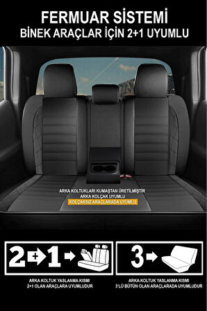 SKODA RAPID SPACEBACK 2013-Uyumlu Oto Koltuk Kılıfı Cosmo Serisi 