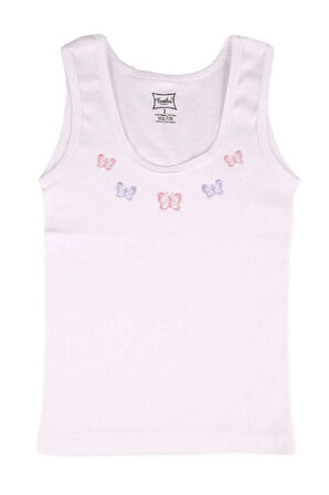 Kız Çocuk Geniş Askılı Ribana Atlet