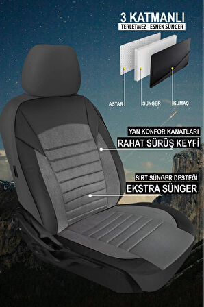 HONDA HONDA CR-V 2002-2006Uyumlu Oto Koltuk Kılıfı Edition Serisi 