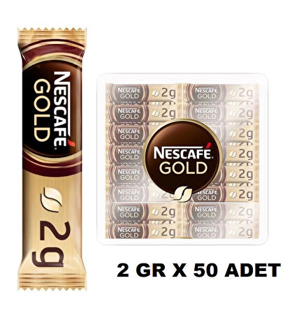 Nescafe Gold Kahve 2 Gr X 50 Adet