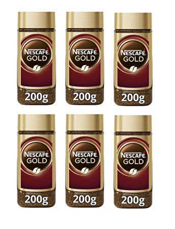 Nescafe Gold Kahve Cam 200 Gr X 6 Adet