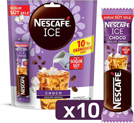 Nescafe Ice Choco Çikolata Aromalı 10,6 Gr X 10 Adet