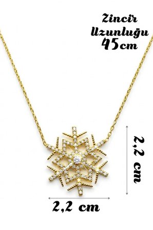 925 Ayar Gümüş Zirkon Taşlı Kartanesi Kadın Kolyesi (Gold & Silver Seçenekli)