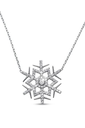 925 Ayar Gümüş Zirkon Taşlı Kartanesi Kadın Kolyesi (Gold & Silver Seçenekli)