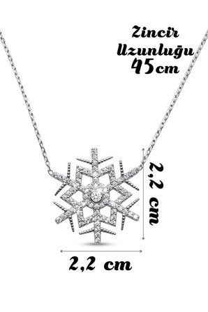 925 Ayar Gümüş Zirkon Taşlı Kartanesi Kadın Kolyesi (Gold & Silver Seçenekli)