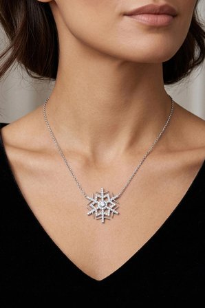 925 Ayar Gümüş Zirkon Taşlı Kartanesi Kadın Kolyesi (Gold & Silver Seçenekli)