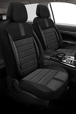 NiCe Shop Chevrolet Lacetti Uyumlu Koltuk Kılıfı Oasis Serisi - Siyah